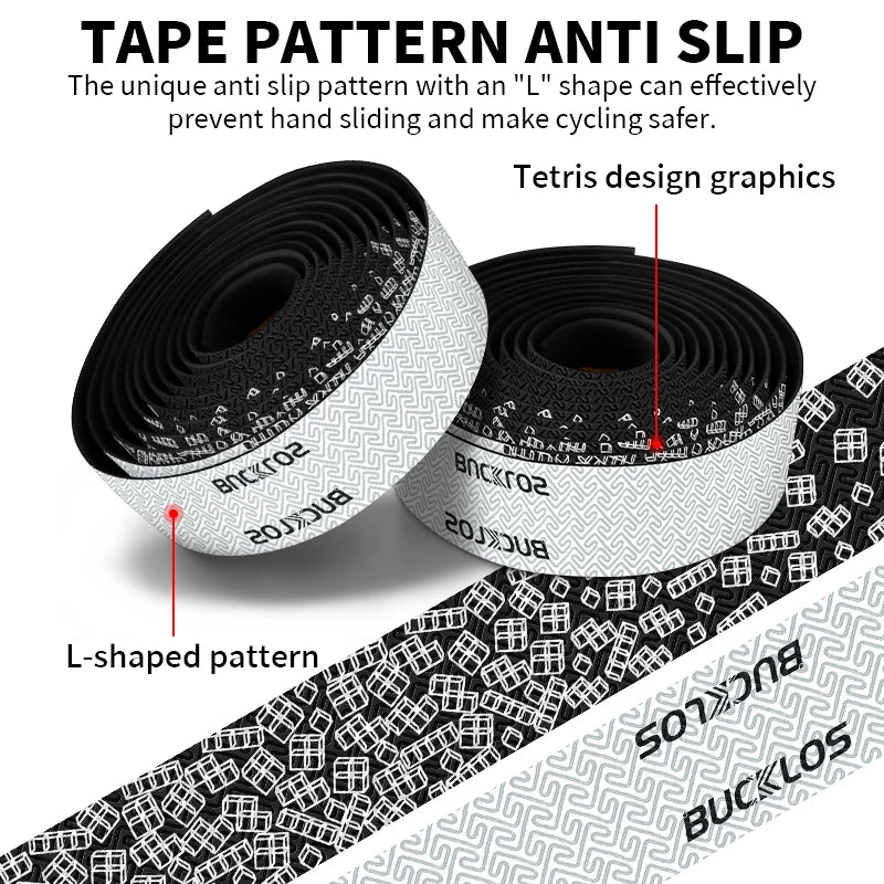 BUCKLOS Bicycle Handlebar Tape Comfortable Anti Slip Bike Handle Bartape Strap Shock Absorbing Road Racing Cycling Grip Tapes
