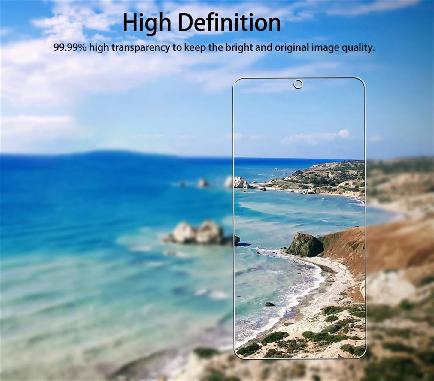 2/4Pcs 10D Tempered Glass For Samsung Galaxy A55 A55 5G Screen Protector Glass Film