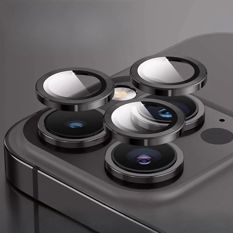 3PCS Metal Ring Lens Glass For iPhone 16 Pro Max 15pro Back Lens Protector Cap For iPhone 16pro Max Cover