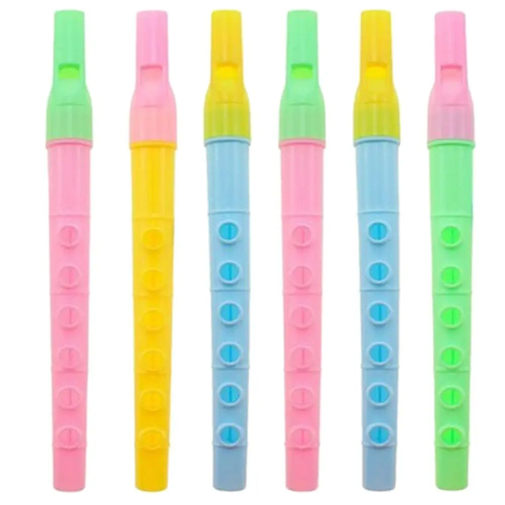 20 Pcs Mini Fun Kids Party Favor Colorful Flute Musical Instrument Toys Birthday Gift Souvenir Piñata Boys Girls Carnival Prizes