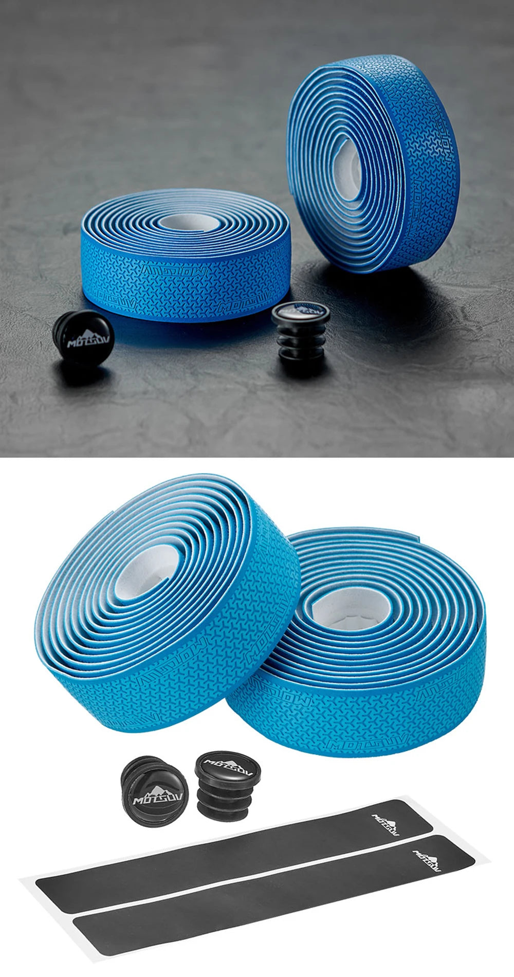 1Pair Road Bike Handlebar Tape Anti Slip Silica Gel Handlebar Tape Shock Absorption Cycling Bar Tape Bicycle Accessories