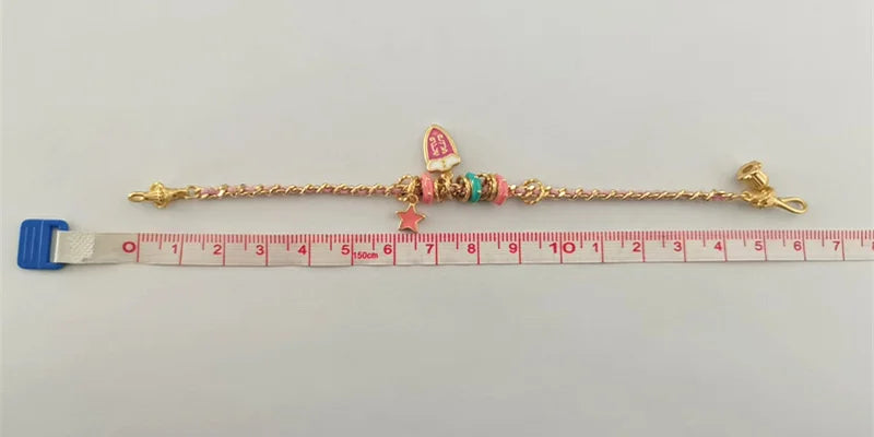 Modern Jewelry Elegant Temperament Multiple Colorful Enamle Chain Bracelets For Women Female Gifts Sweet Accessories Hot Sale