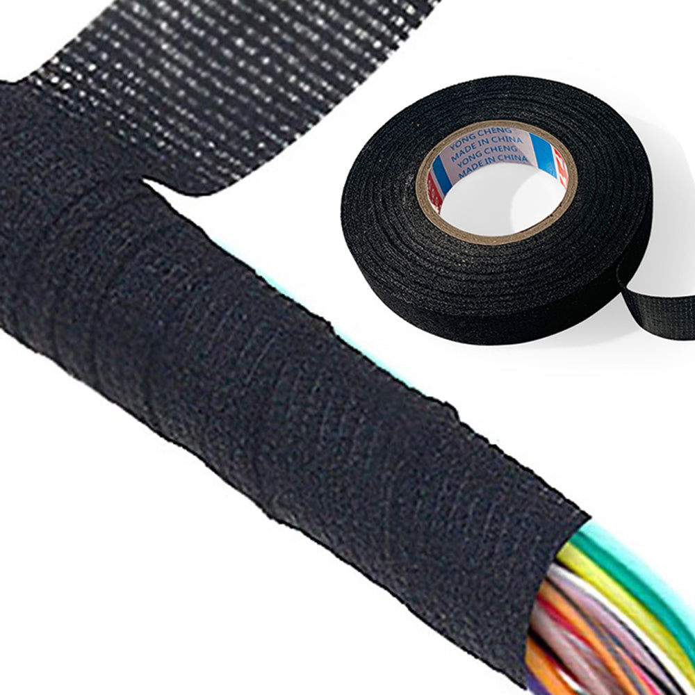 Car Cable Harness Wiring Fabric Loom Electrical Heat Tape Resistant Wiring Bundle Tape Coroplast Adhesive Automotive Cloth Tape