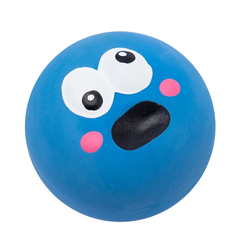 1-3PC Pet Squeaky Toys Pet Ball Toys Dog Chewing Rubber Ball Cleaning Tooth Dog Chew Toy For Dogs Bite Resistant Sounder Pet Supplies