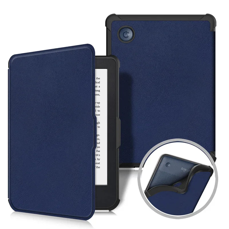 For Kobo Clara BW / Clara Colour 2024 Case 6 inch Auto Wake Sleep PU Leather Cover Soft Magnetic Ereader Hoesje N365 N367 Funda