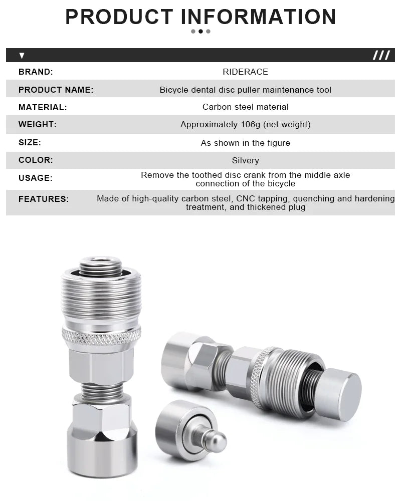 Professional Bicycle Crankset Puller Crank Arm Puller Remover Bike Crank Wheel Extractor Puller Bolt Crankset Pedals Repair Tool