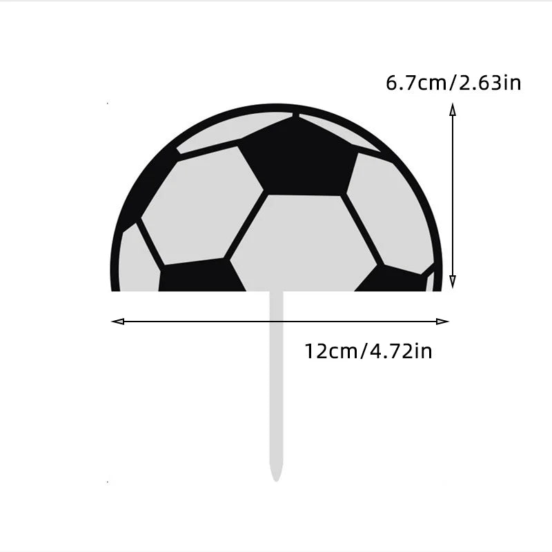 Football Boy Cake Decoration Football Field Player Doll Cupcake Top Happy Birthday Decoration Sports Children's Party Supplies