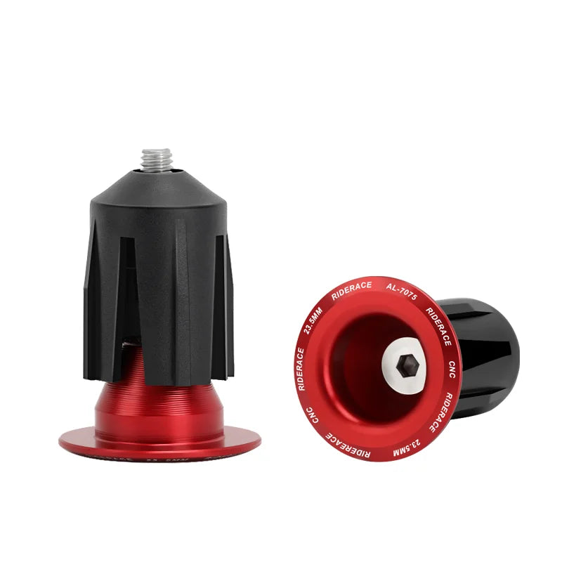 1 Pair Bike Handlebar End Plugs Aluminum Alloy Mountain Road Bicycle Handlebar End Cap Multi-color Cycling Handlebar Accessories