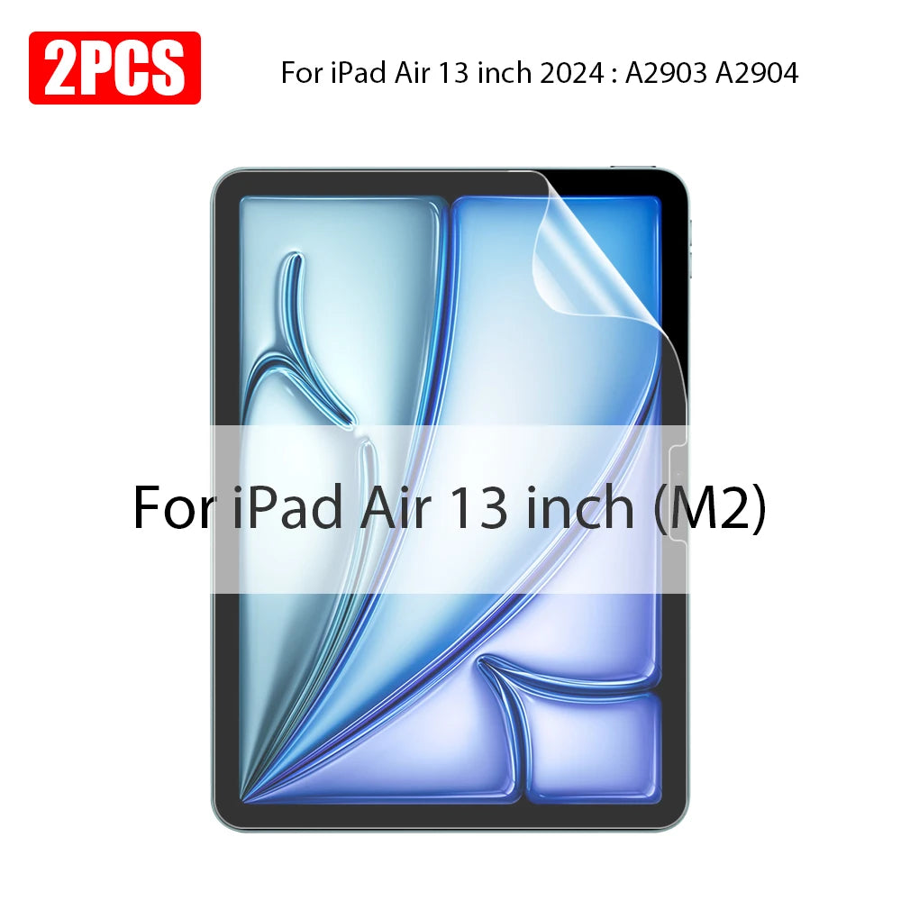 Matte Like Paper Film For Ipad Pro 13 11 M4 M2 12.9 6th 12 9 9th 10th Generation Screen Protector For Ipad Air 5 4 3 Mini 6 10.2
