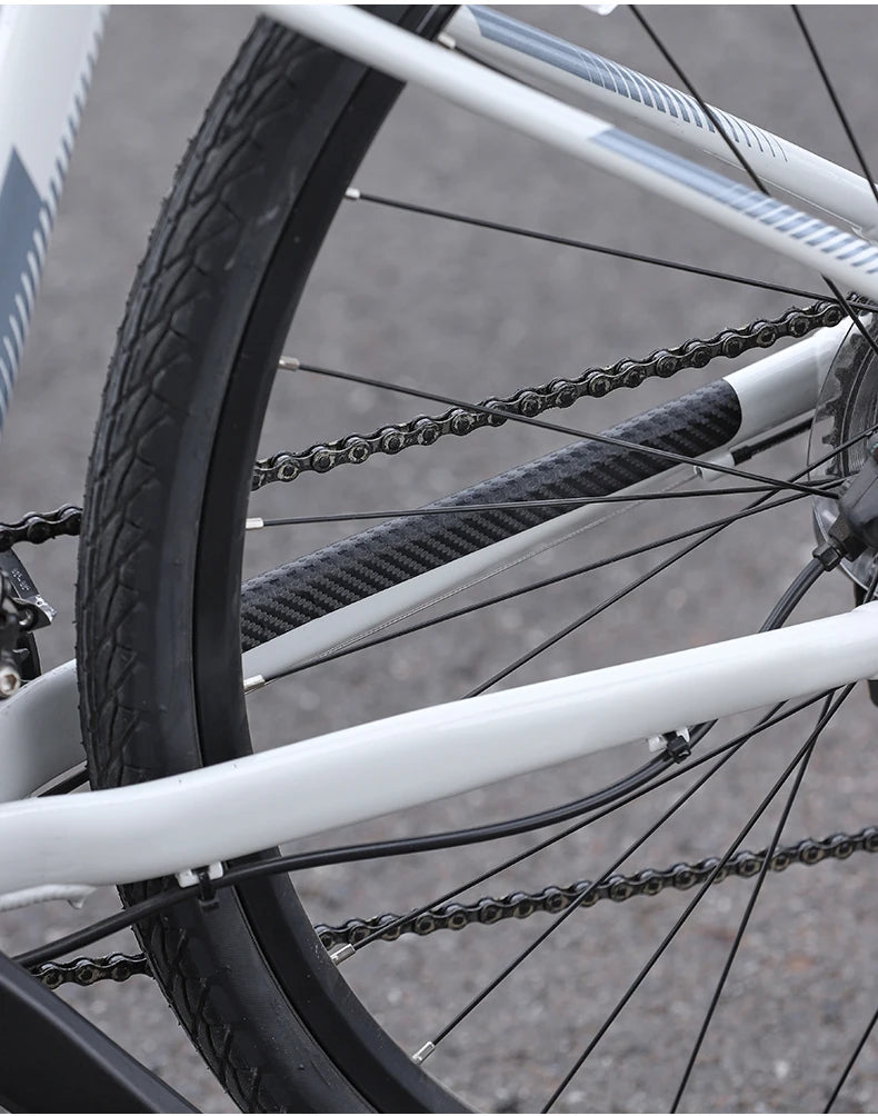 WEST BIKING Bicycle Chain Protection Sticker Mountain Bike Carbon Fiber Chain Sticker Folding Frame Anti-scratch Protective Film