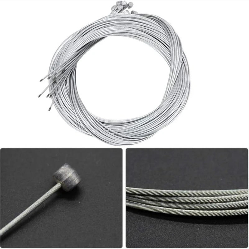 10/5/3/1PC 2M MTB Bicycle Brake Line Bicycle Speed Line Fixed Gear Shifter Gear Brake Cable Set Core Inner Wire MTB Road Bike