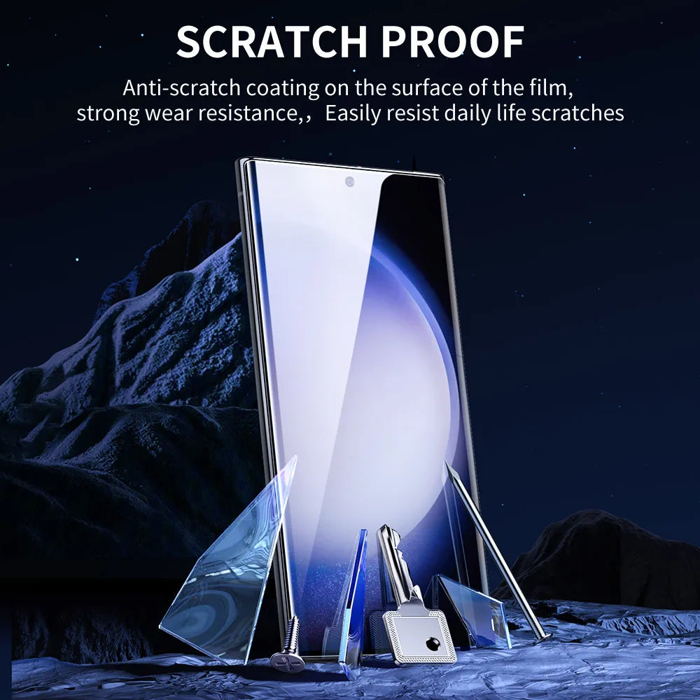 SmartDevil UV Full Glue Full Cover Screen Protector for Samsung S24 Ultra S23 Ultra S22 S25 HD Soft Film Anti-fingerprint