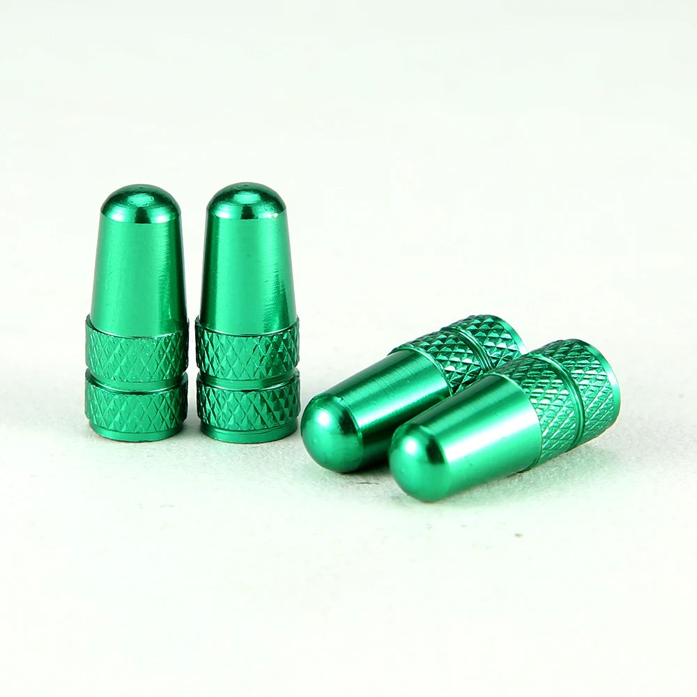 4Pcs/Set Aluminum Alloy Road MTB Track Racing Bike Tube Tyre Bicycle Tire Wheel French Valve cap Presta AIR Valve Caps