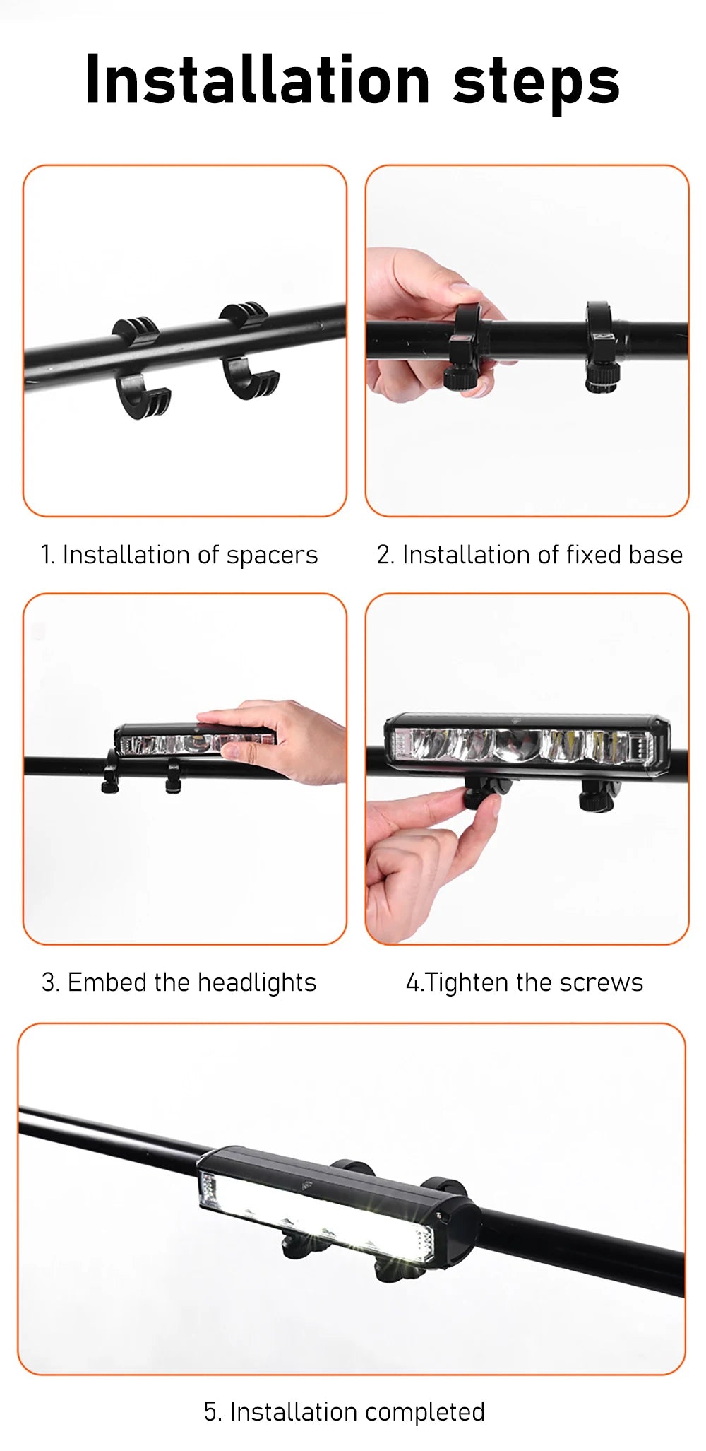 TOPRIDER Bicycle Light Front 2600Lumen Bike Light 8000mAh Waterproof Flashlight USB Charging MTB Road Cycling Lamp Accessories