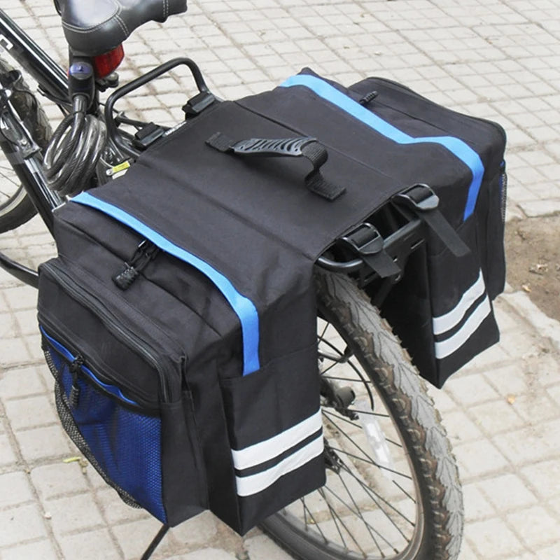 Cycling Double Side Rear Rack Bike 2 In 1 Camo Trunk Bag Mountain Road Bicycle Tail Seat Pannier Pack Luggage Carrier Bike Bag