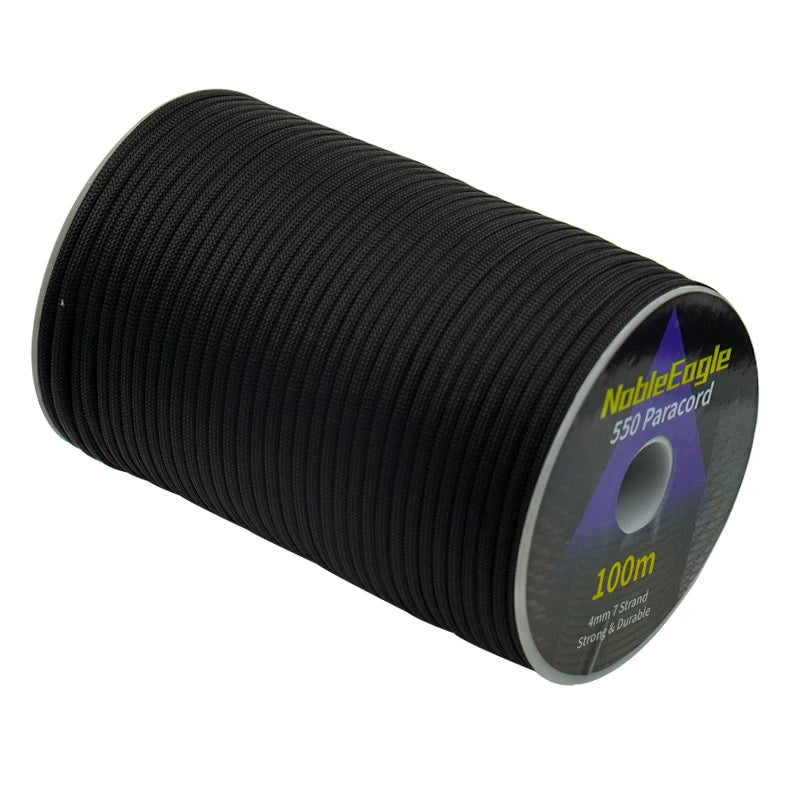 Military 550 Paracord Rope 100M 50M 31M 7 Strand 4mm Parachute Cord Outdoor Camping Survival Gear DIY Bracelet Tent Line