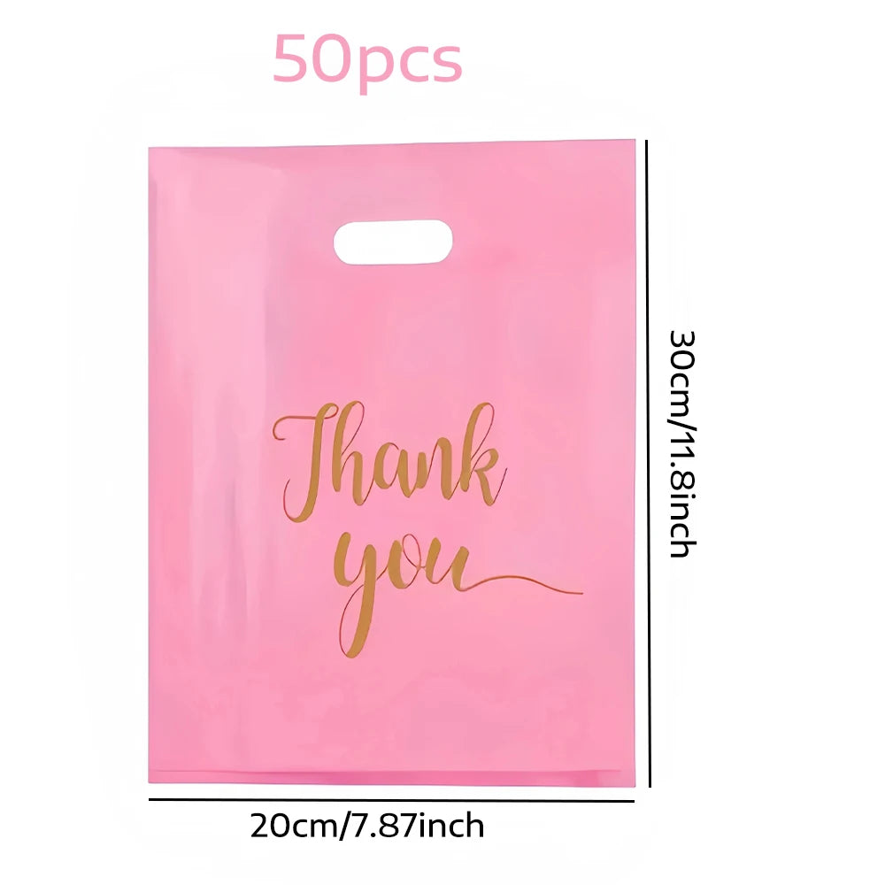 100/50 pcs Gift bag, Christmas, Halloween, back to school, party, birthday gift, thank you gift bag, anniversary, clothing bag