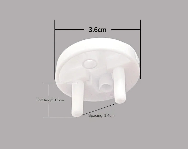 White Electrical Safety Socket Protective Cover Baby Care Safety Guard Protection Children Anti Electric Shock Rotate Protectors