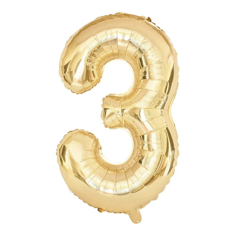 Gold Number Balloons 40 Inch Foil Balloon Adult Kids Birthday Anniversary Decoration Party Gold 0 1 2 3 4 5 6 7 8 9 Balloon