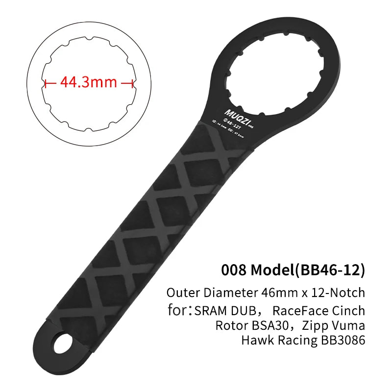 MUQZI Bottom Bracket Wrench MTB Tools Bicycle Repair Tools For SRAM DUB BSA30 T47 For Shimano XTR BB93 MT800 BBR60 BB9000