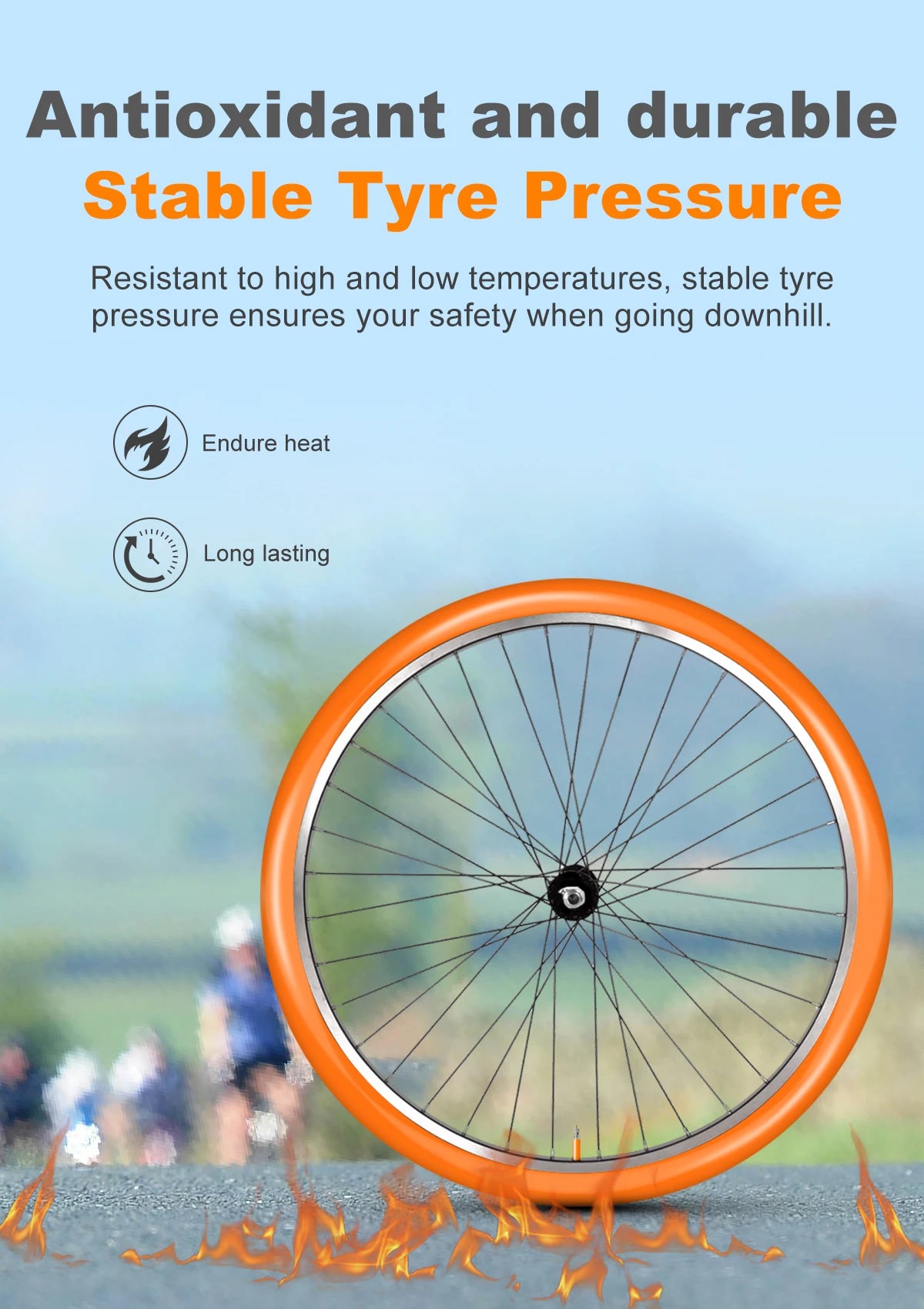 CYCLAMI Ultralight TPU Road Bicycle Inner Tube 700Cx32-47C MTB 29 Gravel Bike Inner Tube French Valve FV65mm/45mm