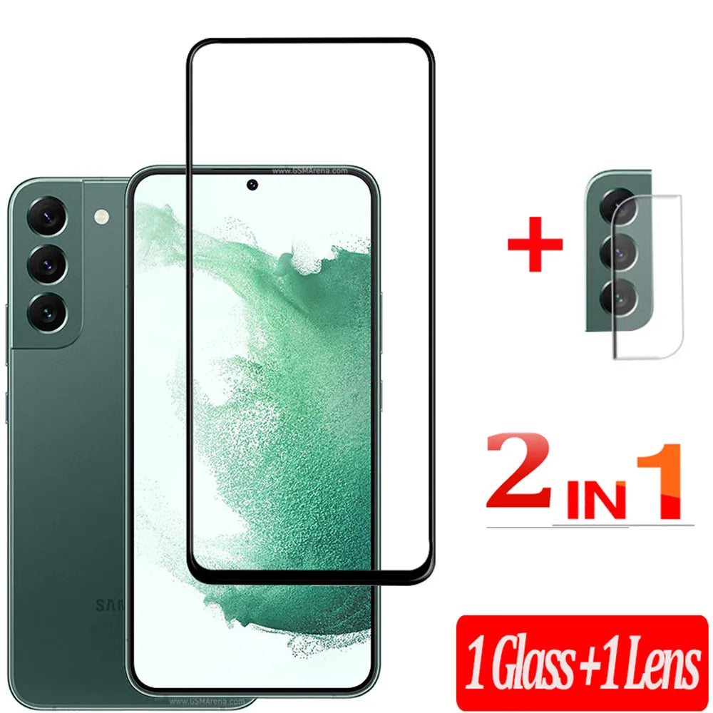 S25 S24 s23 s22 Tempered glass For Samsung S25 Screen Protector Galaxy S22 Fingerprint Unlock Glass Samsung Galaxy S23 S21 FE