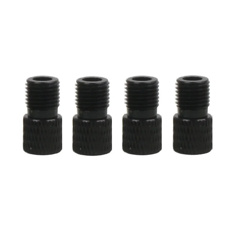 4PCS Aluminum Alloy Bike Valve Adapter Convert Presta To Schrader Valve Bicycle Pump Air Nozzle Tube Tools Bicycle Accessories