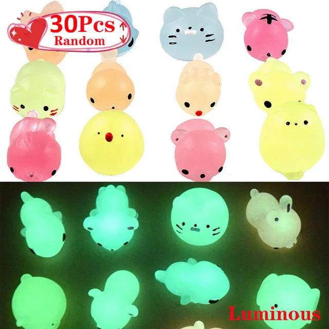 5-50 PCS Kawaii Squishies Mochi Anima Squishy Toys For Kids Antistress Ball Squeeze Party Favors Stress Relief Toys For Birthday