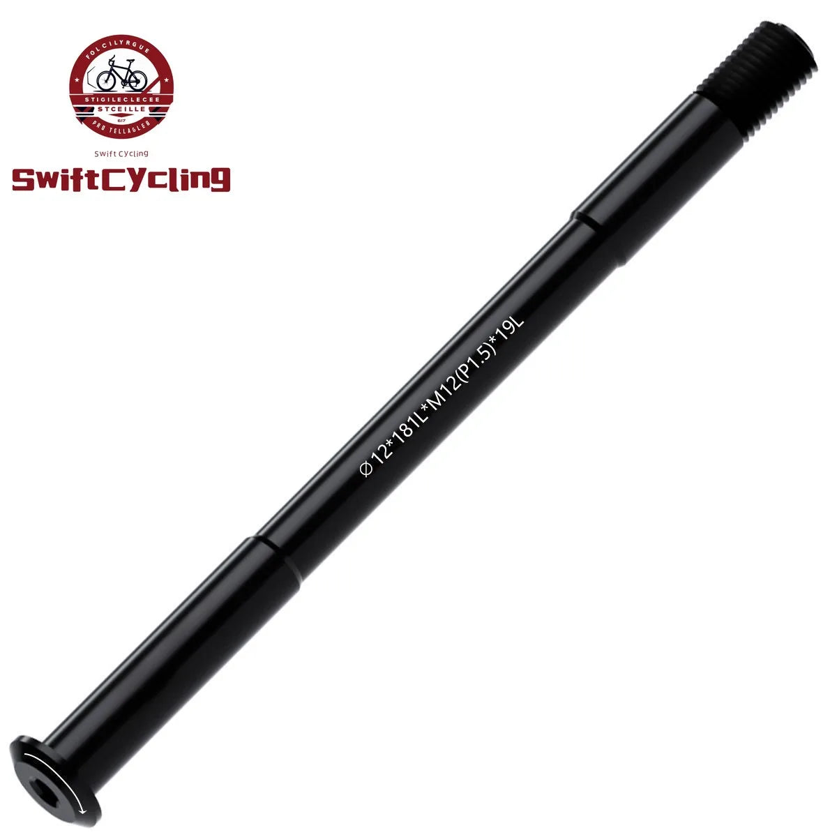 Swift MTB Road Bike Thru Axle Front Fork Shaft Skewers M12xP1.0/1.5/ 12x142/148 Bicycle Quick Release Skewer Wheel Accessories