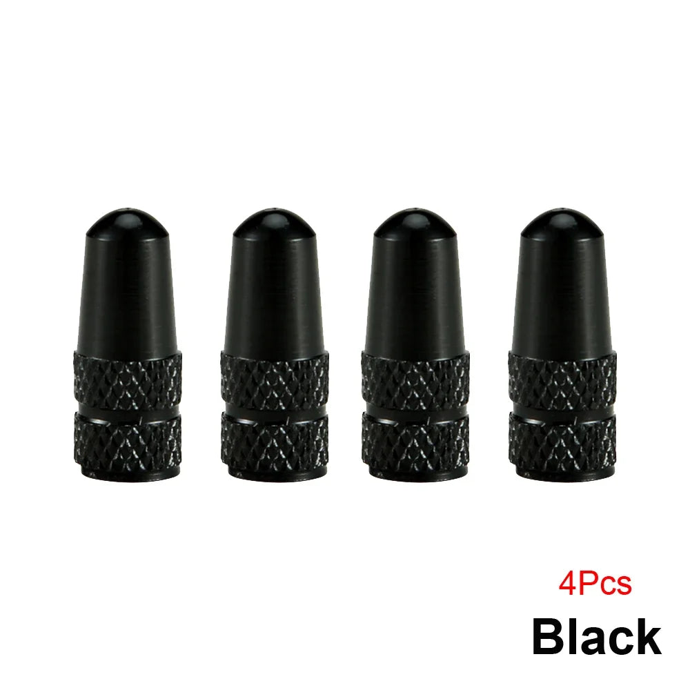 4Pcs/Set Aluminum Alloy Road MTB Track Racing Bike Tube Tyre Bicycle Tire Wheel French Valve cap Presta AIR Valve Caps