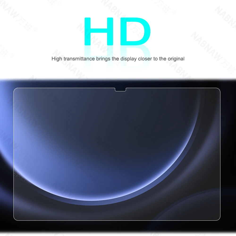2 Pieces HD Scratch Proof Screen Protector Tempered Glass For Samsung Galaxy Tab S9 FE+ Plus 12.4-inch SM-X610 X616B Tablet Film