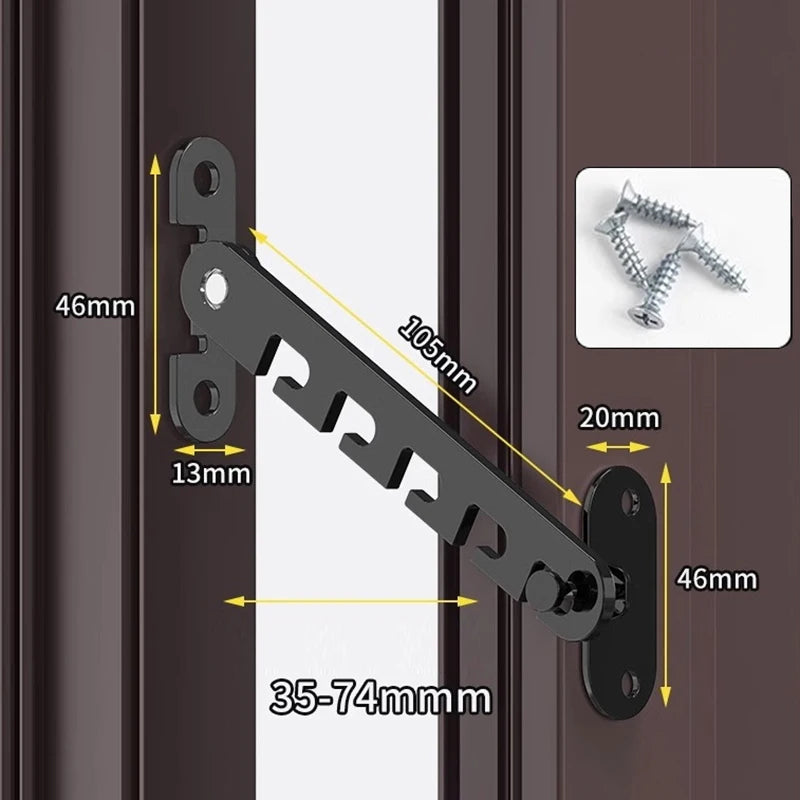 Adjustable Windowlock Child Safety Lock Stopper Falling Prevention Lock Limiter Care For Baby Child Protection Window Restrictor