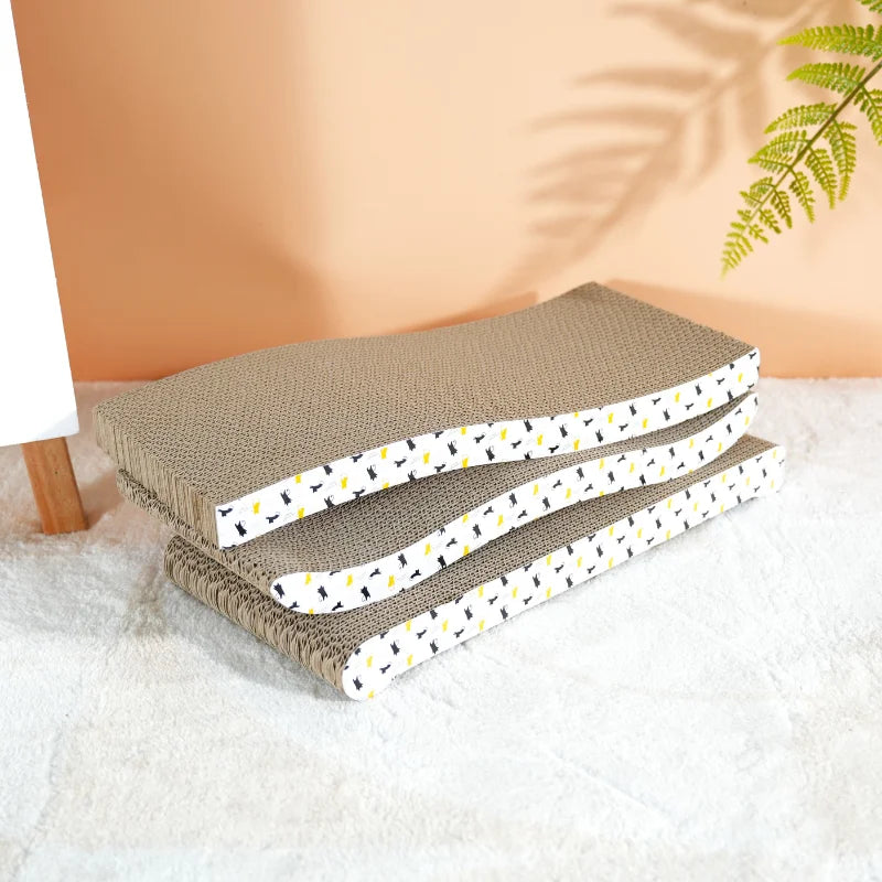 Cat scratching board, cardboard double-sided cat scratching board large wide corrugated modern sofa bed cat supplies, cat toys