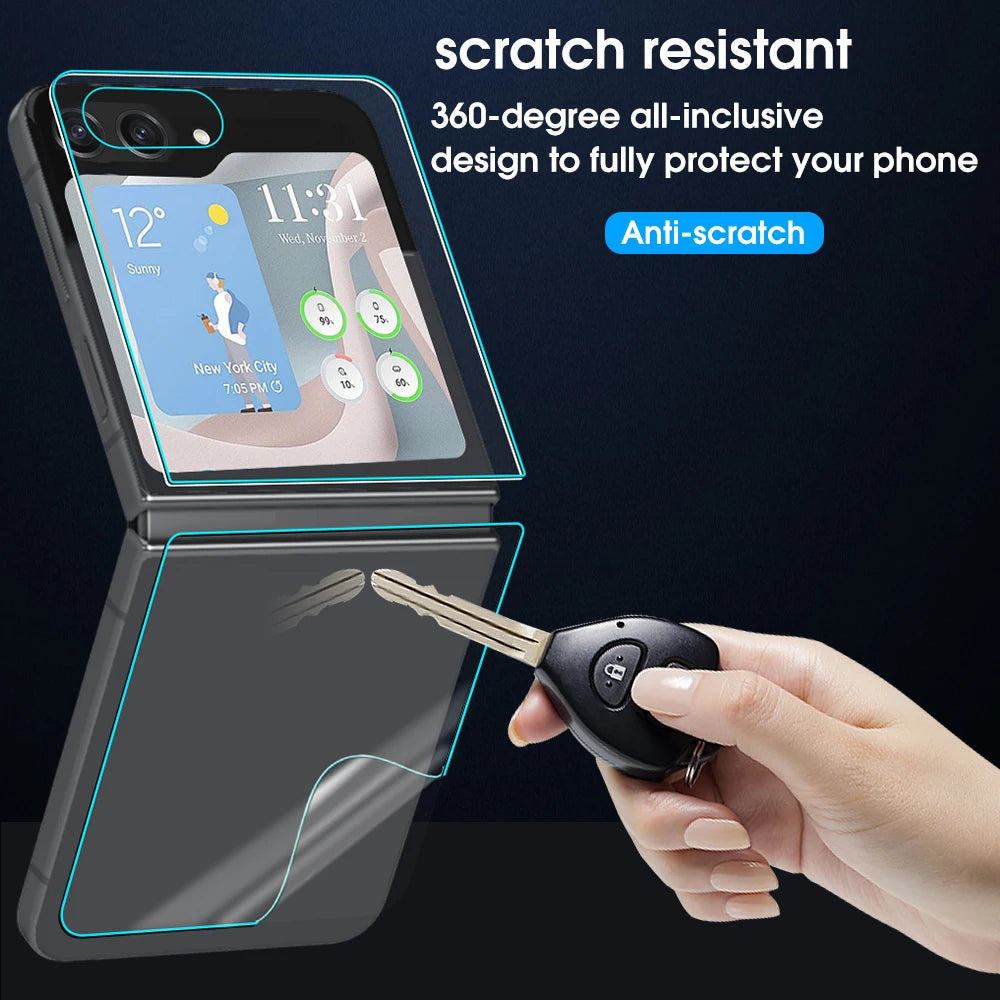 Flip6 Flip5 Hydrogel Film For Samsung Galaxy Z Flip 6 5 5G Hinge Protective Soft Anti-scratch Screen Protector For ZFlip6 ZFlip5
