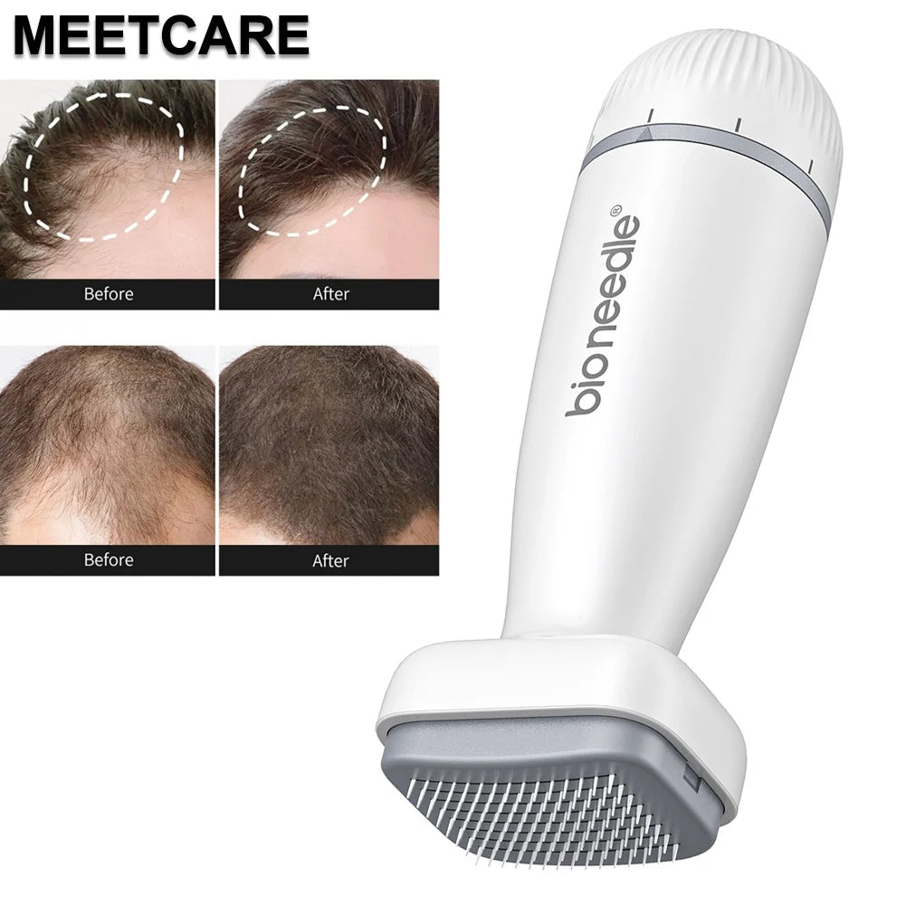 120pin Bio Derma Stamp Roller Adjust Needle Derma Microneedle Pen for Beard Hair Growth Microneedling Dermaroller System
