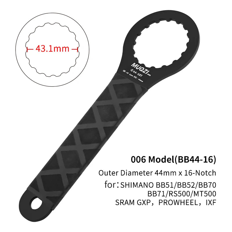 MUQZI Bottom Bracket Wrench MTB Tools Bicycle Repair Tools For SRAM DUB BSA30 T47 For Shimano XTR BB93 MT800 BBR60 BB9000