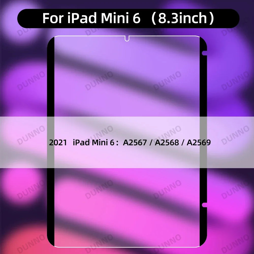For 2024 iPad Air 11/13 M2 Magnetic Paper Feel Film for iPad Pro12.9 10th Air iPad 10.2 7th 8th 9th mini 4 5 6 Screen Protector