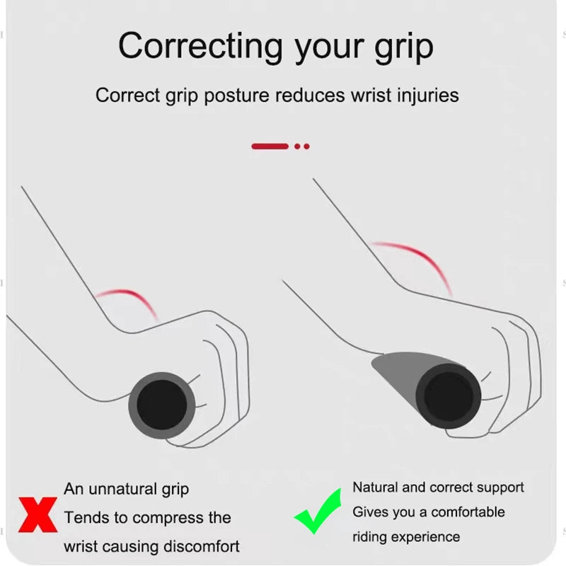 Bike Handlebar Non-slip Silicone Bicycle Handle Anti-Skid Road Mountain MTB Grips Ergonomic Protect Wrists Cycling Accessories