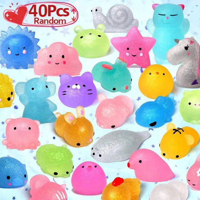 5-50 PCS Kawaii Squishies Mochi Anima Squishy Toys For Kids Antistress Ball Squeeze Party Favors Stress Relief Toys For Birthday
