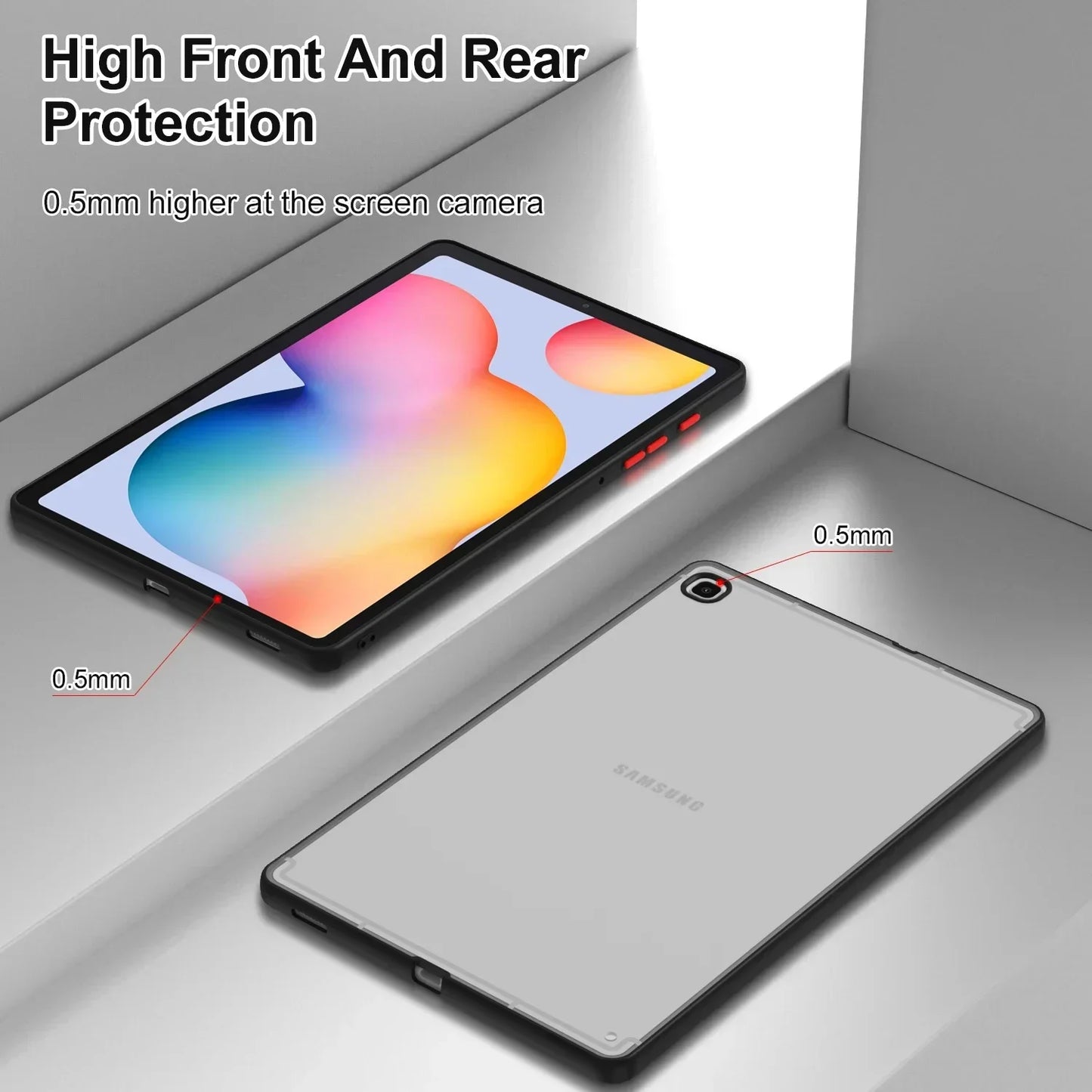 Matte Case For Samsung Galaxy Tab A9 Plus X210 S6 Lite 2024 P620 S7 FE S8 S9 S10 Plus X810 A8 10.5 A7 Lite Tablet back Cover