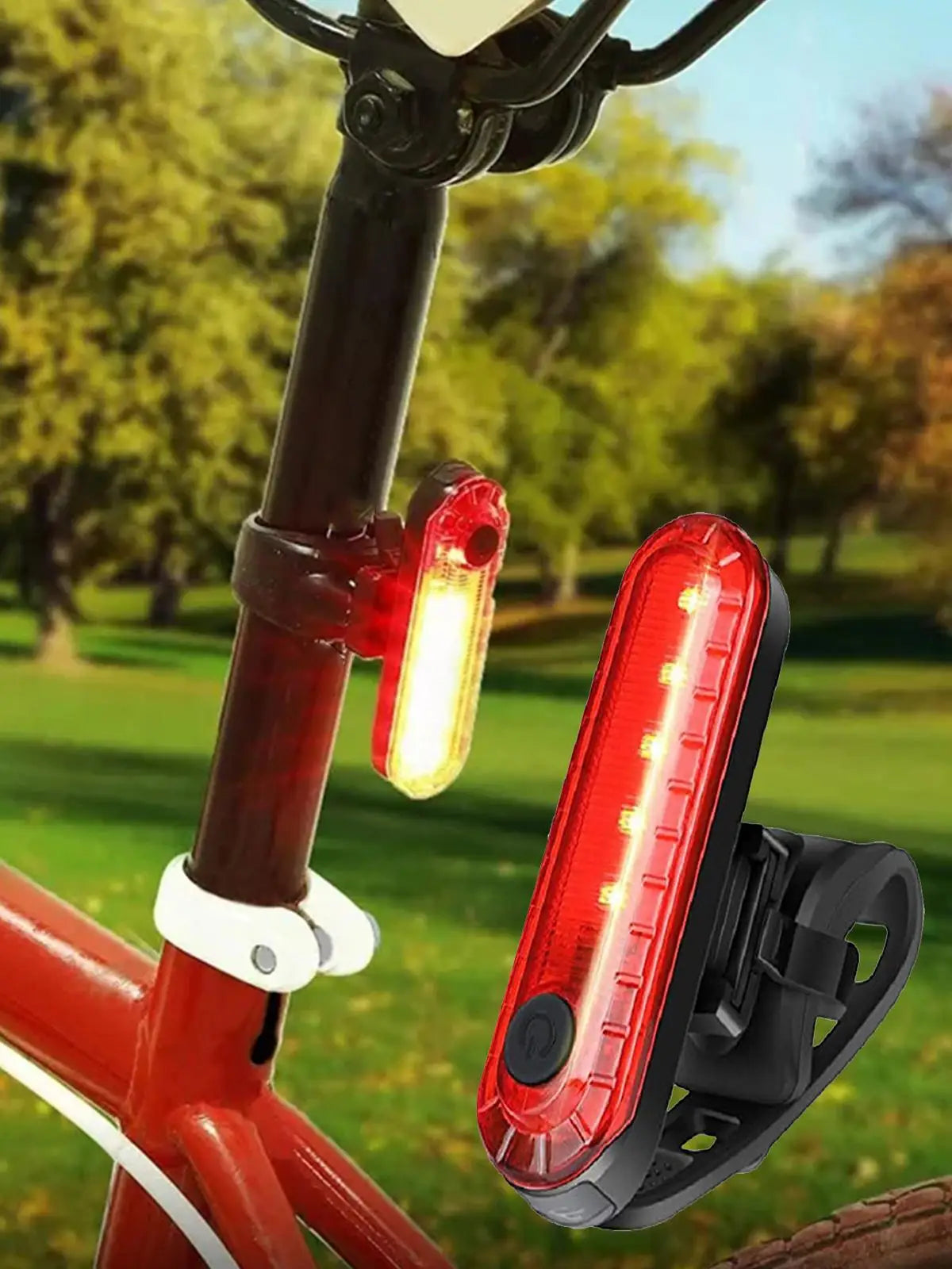 USB Rechargeable Bicycle Light Cycling Rear Light LED Taillight Waterproof MTB Road Bike Light Back Lamp for Bicycle D2K2
