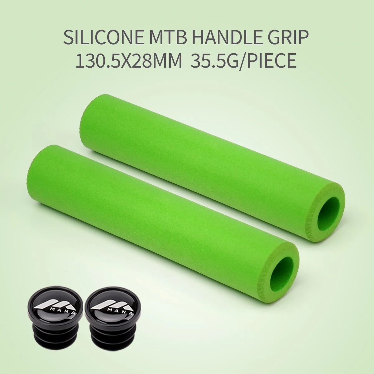 MANA MTB Bike Silicone Grip Thickening Lightweight Comfortable Shock Absorption Bicycle Handlebar Grip