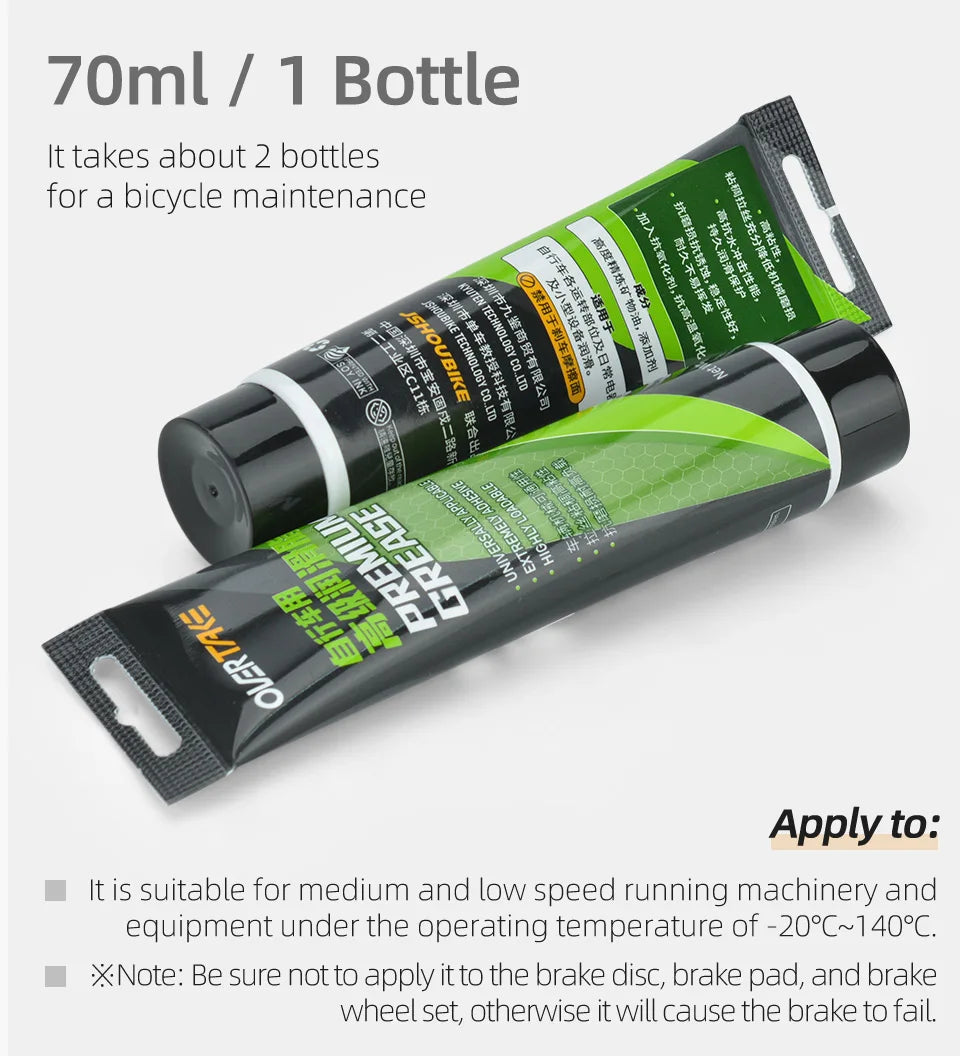 Bicycle grease Green applesause Bearing Grease Hub BB Lubricants Oil Lubricant Lube Lipid Elements for Shimano Sram