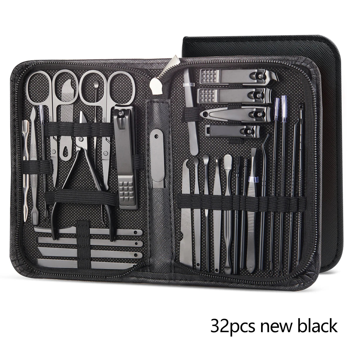 8/32pcs Manicure Set Professional Pedicure Kit Nail Scissors Grooming Kit Stainless Steel Manicure Cutters Nail Beauty Tools