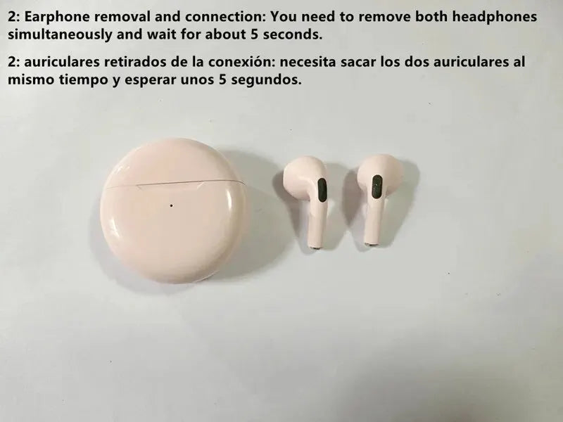 Air Pro 6 TWS Wireless Bluetooth Headset 5.3 Headphone Mini Earphone with Mic Charging Box for Xiaomi iPhone Earbuds