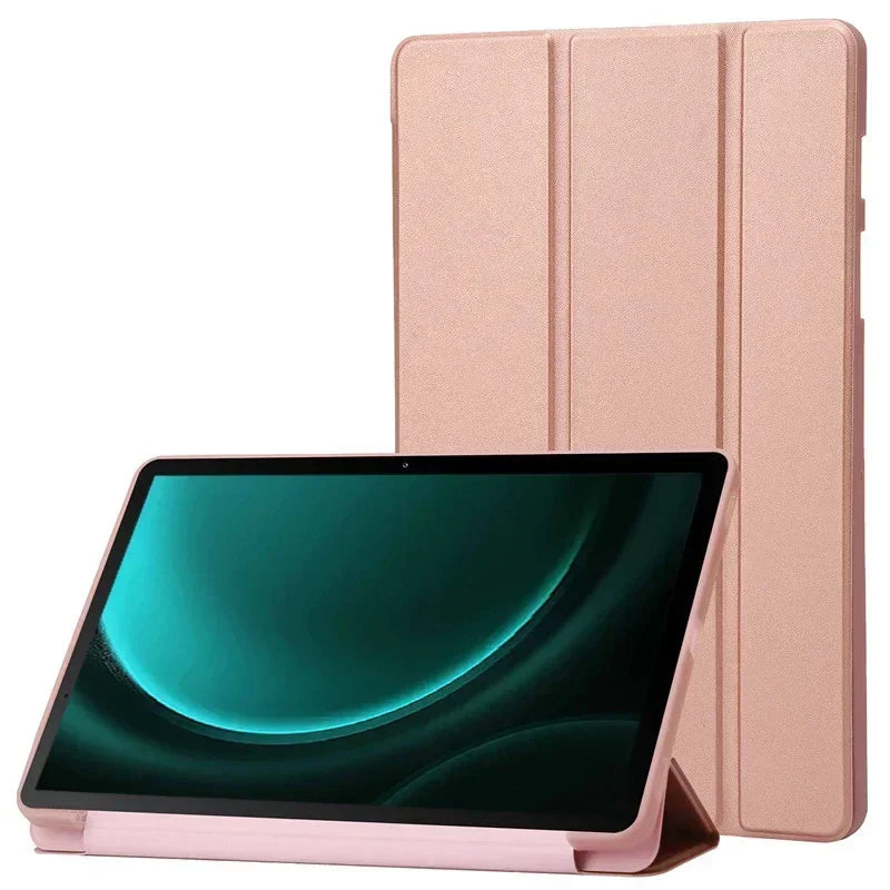 For Galaxy Tab S9 FE 5G Case 10.9 2023 Folding Stand Magnetic Soft Silicone Back Tablet Cover for Samsung Tab S9 FE S9FE Case
