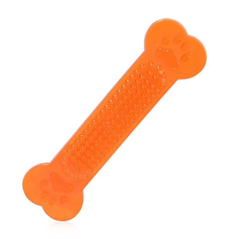 Pet Dog Chew Toys Rubber Bone Toy Aggressive Chewers Dog Toothbrush Doggy Puppy Dental Care For Dog Pet Accessories