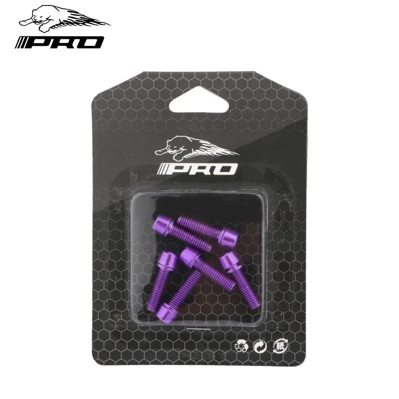 6PCS Bicycle Stem Screw Stainless Steel M5x18 Mountain Road Bike MTB Handlebar Fixing Bicycle Stem Bolts Cycling Accessories
