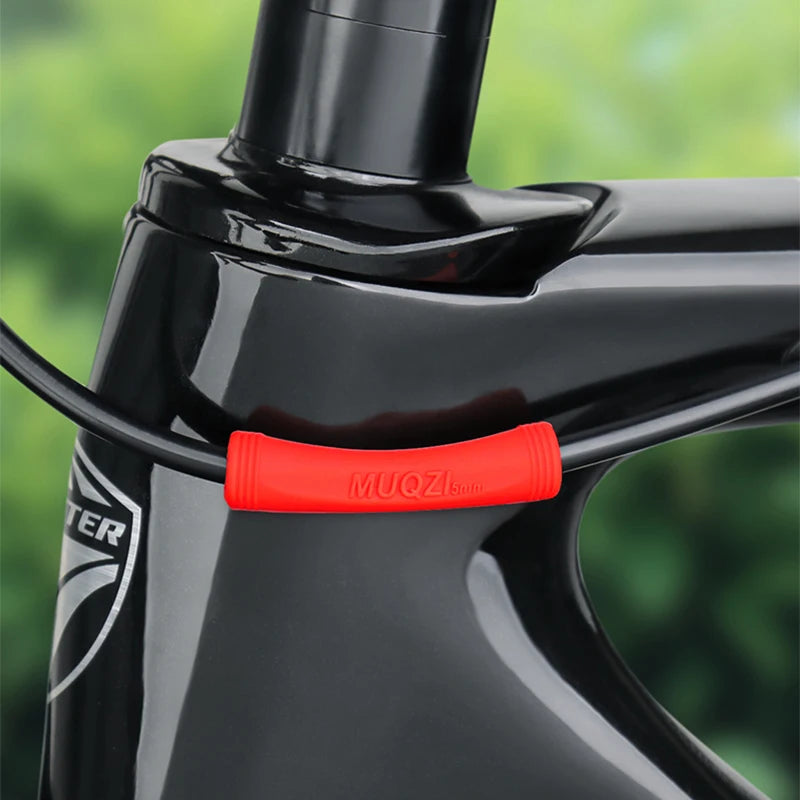 MUQZI 4/8pcs MTB Brake Shift Protection Sleeve Road Bike Frame Cable Housing Line Rubber Protector Cover Bicycle Accessories