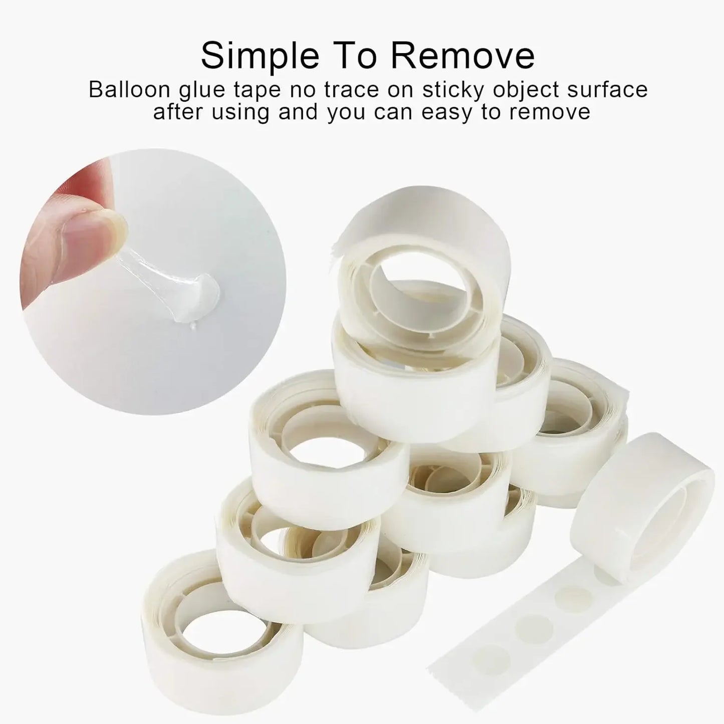 Double Sided Clear Sticky Point Tape Balloon Glue Dot Adhesive Birthday Wedding Party Balloons Glue Sticker Photoes Stand Arch